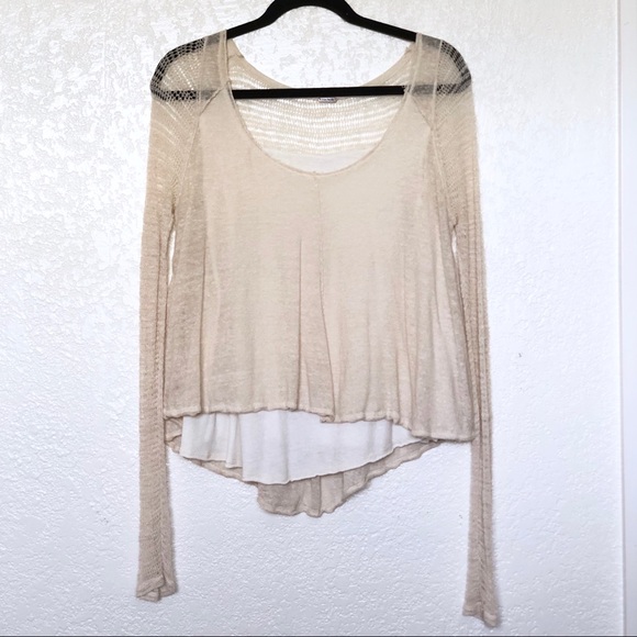 Free People Tops - Free People lightweight open knit sweater sz M?